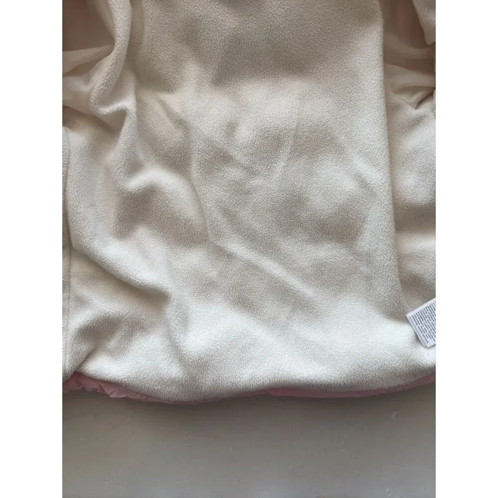 Old Navy Toddler Girls Pink Hooded Puffer Jacket Coat Fleece Lined Size 5T